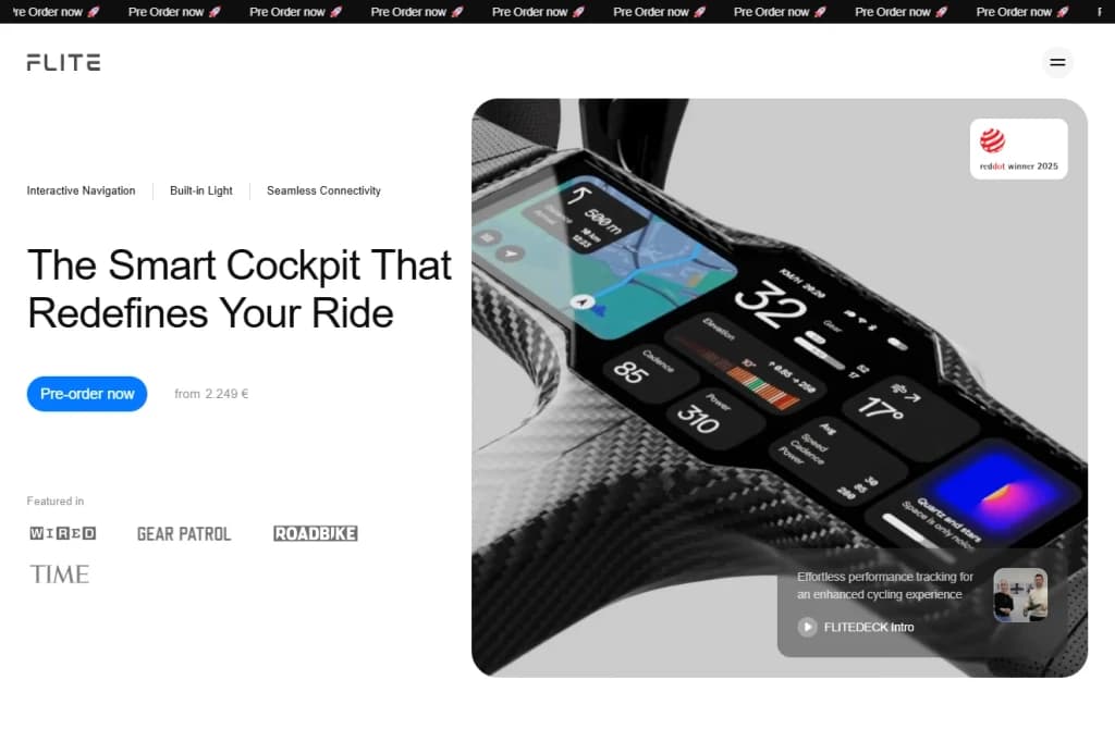 Landing page de producto construida por EXTRO